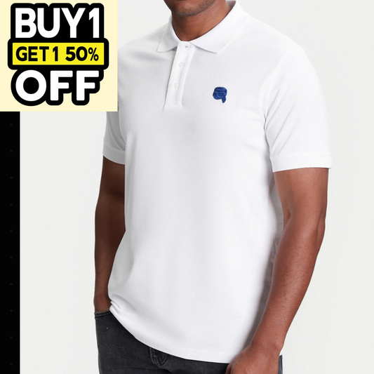 K.a.R.L L.A.G.E.R.F.E.L.D Polo Shirt White