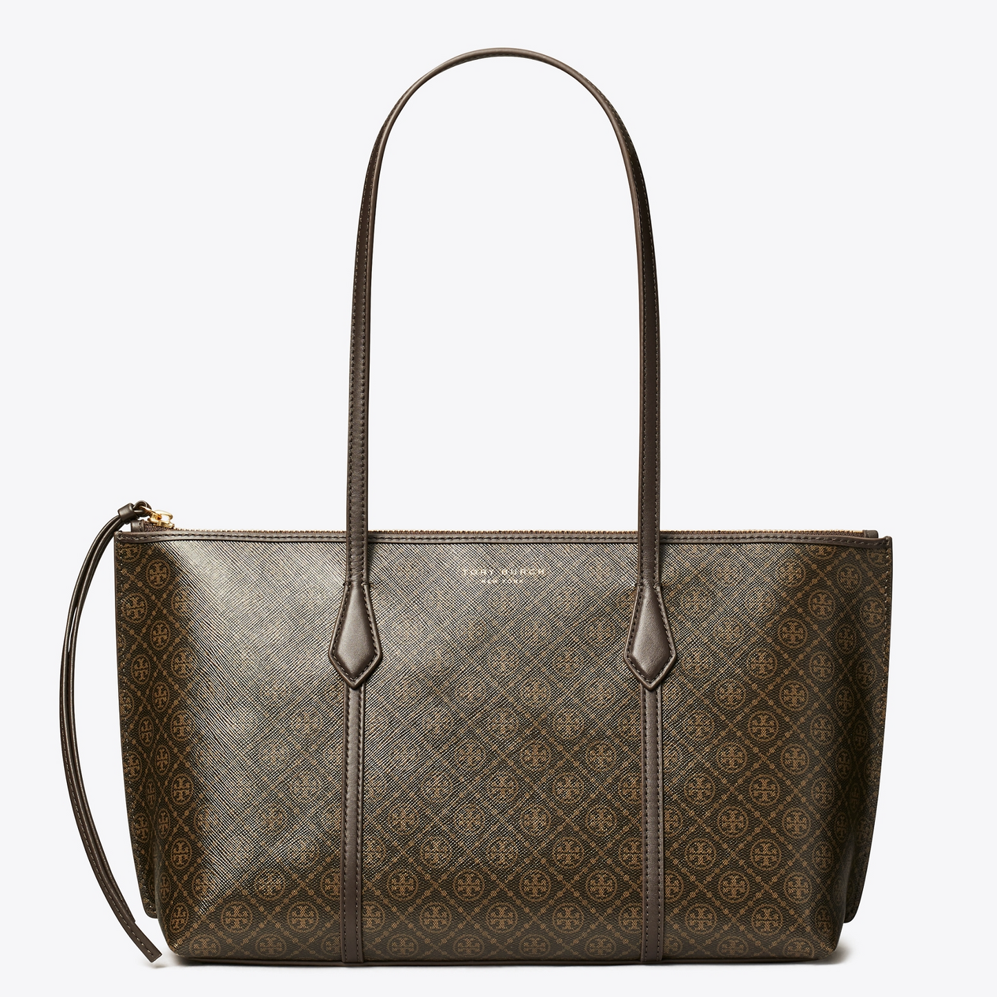 T.O.R.Y B.U.R.C.H PERRY COATED CANVAS TOTE