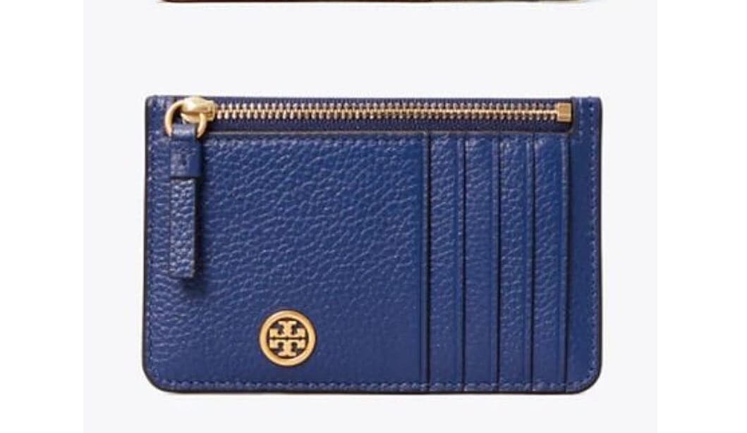 T.o.r.y B.u.r.c.h Walker Top-Zip Card Case