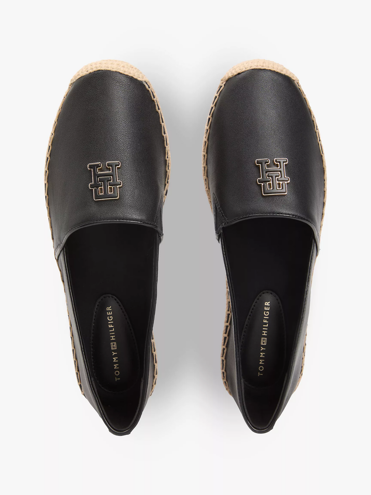T.O.M.M.Y H.I.L.F.I.G.E.R TH Monogram Leather Espadrille