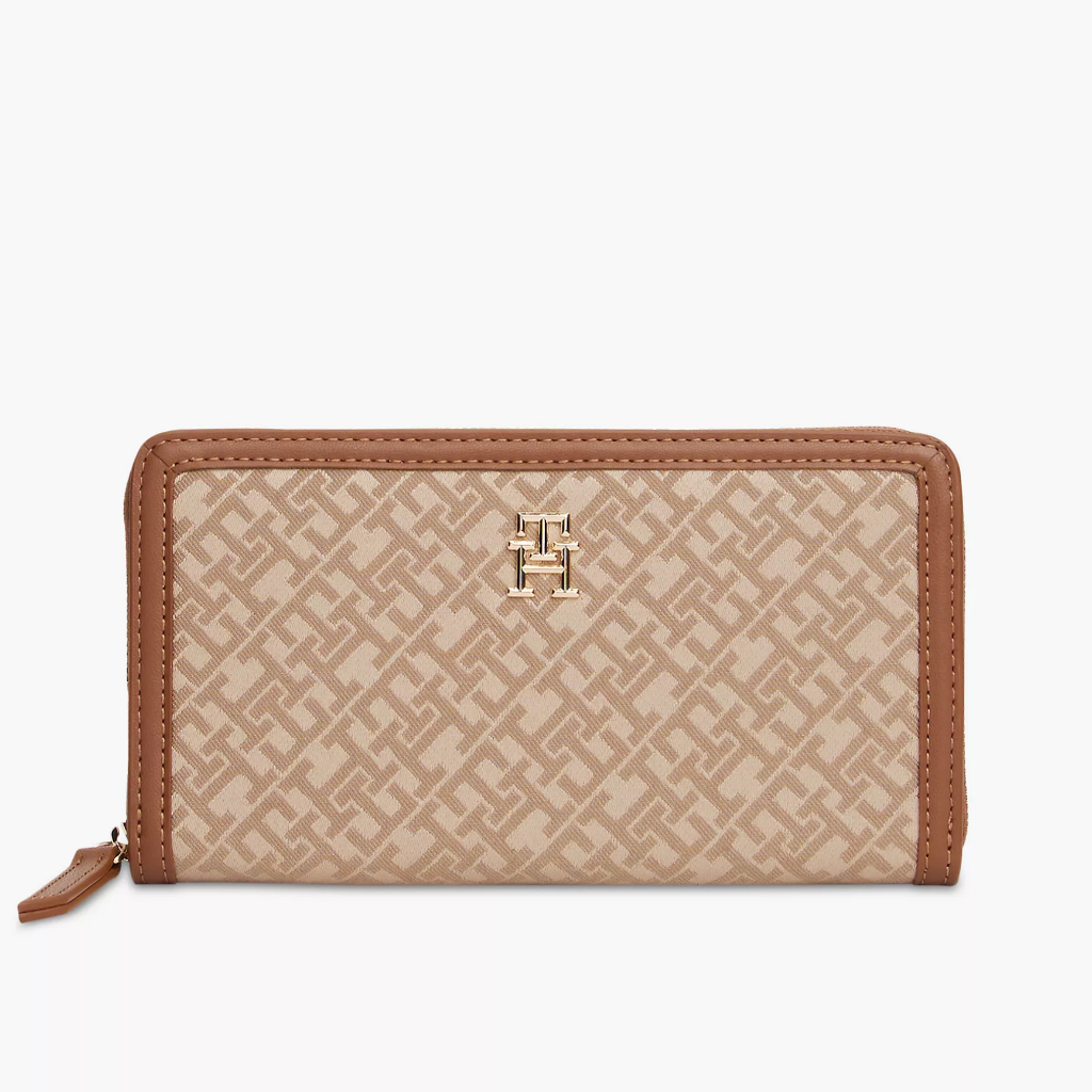 T.O.M.M.Y H.I.L.F.I.G.E.R Monogram Jacquard Zip Wallet
