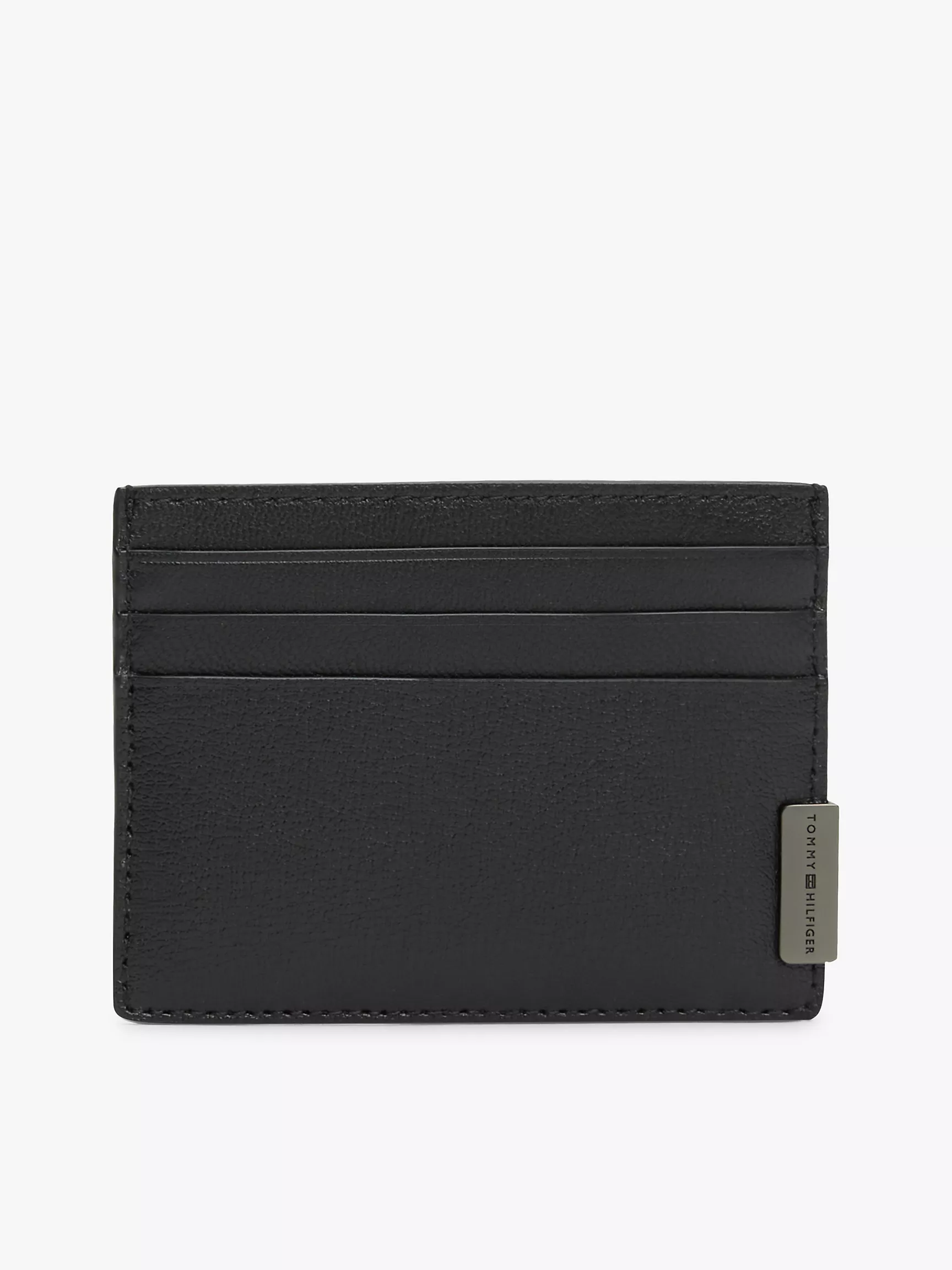 TOMMY HILFIGER Pebbled Leather Card Holder