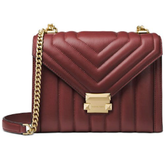 MICHAEL KORS Whitney Large Quilted Leather Convertible Shoulder Bag