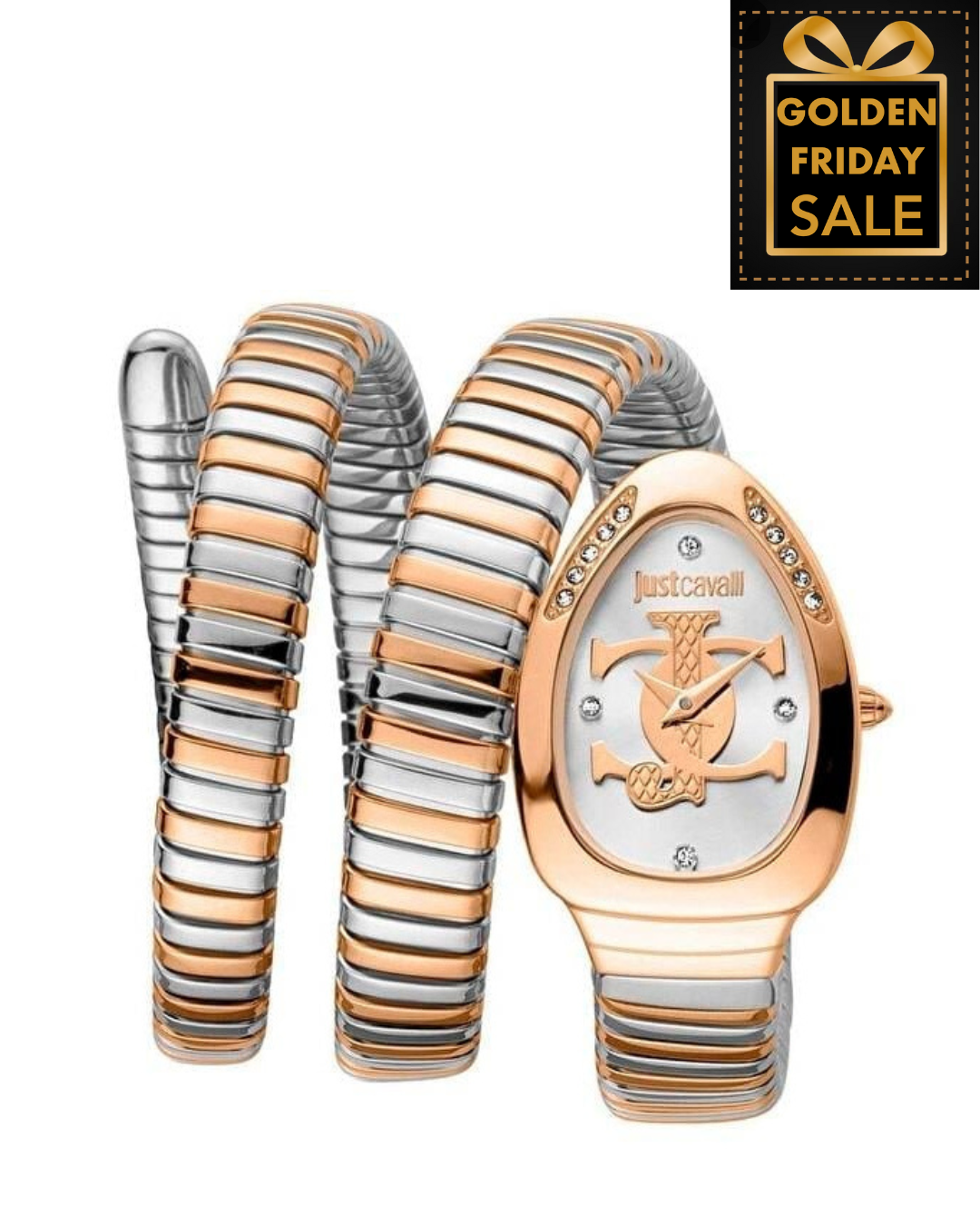 J.U.S.T C.A.V.A.L.L.I Around Analogue Watch
