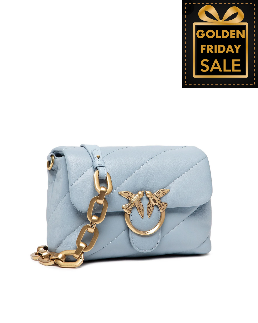 P.I.N.K.O Love Mini Puff Maxy Quilt Crossbody Bag