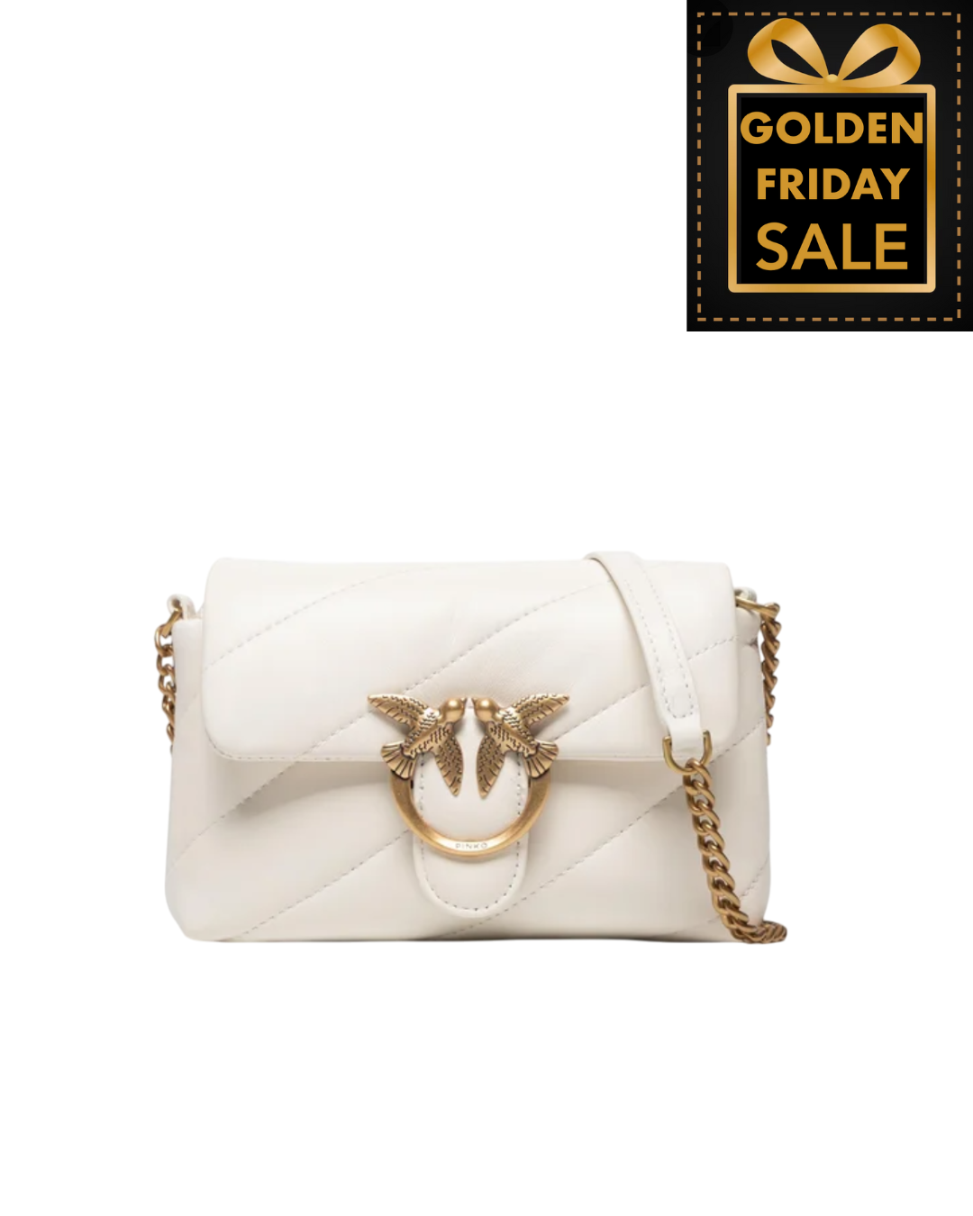 P.I.N.K.O LOVE MINI PUFF MAXY QUILT CROSSBODY BAG