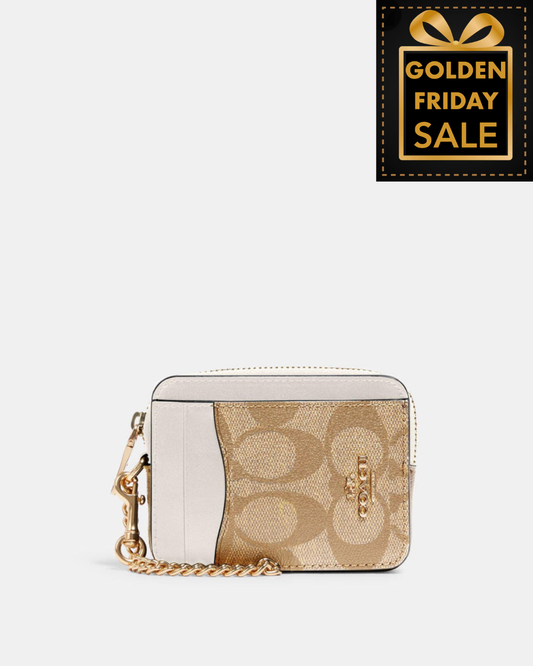 C.O.A.C.H Zip Card Case