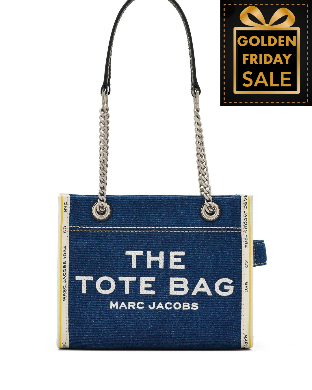 M.A.R.C J.A.C.O.B.S The Denim Chain Small Tote Bag