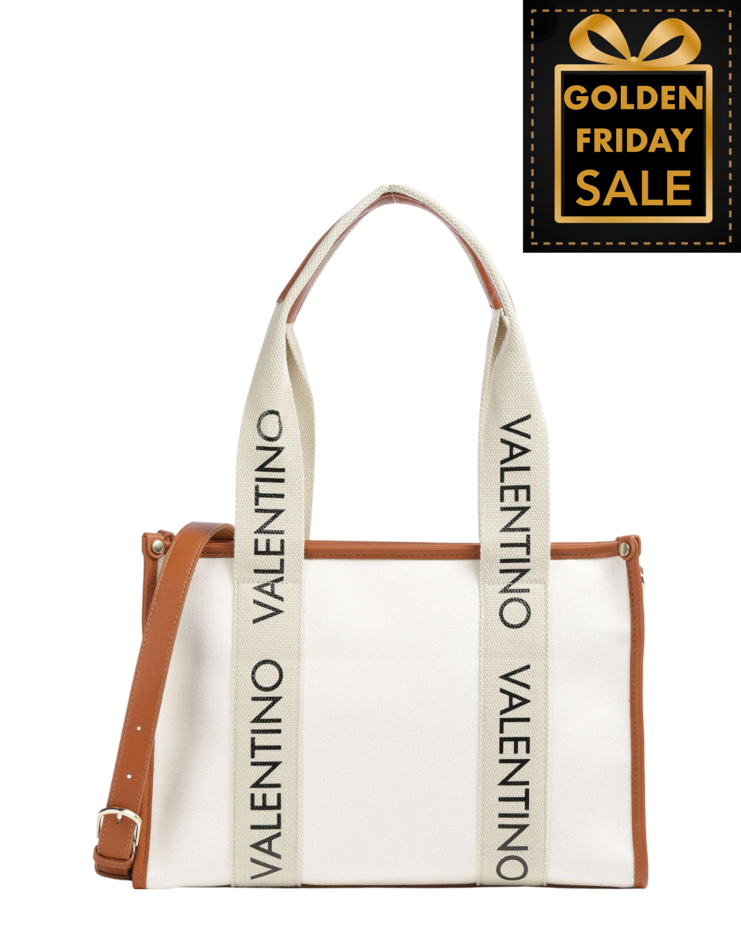 V.A.L.E.N.T.I.N.O B.A.G.S Candle Tote bag canvas ivory