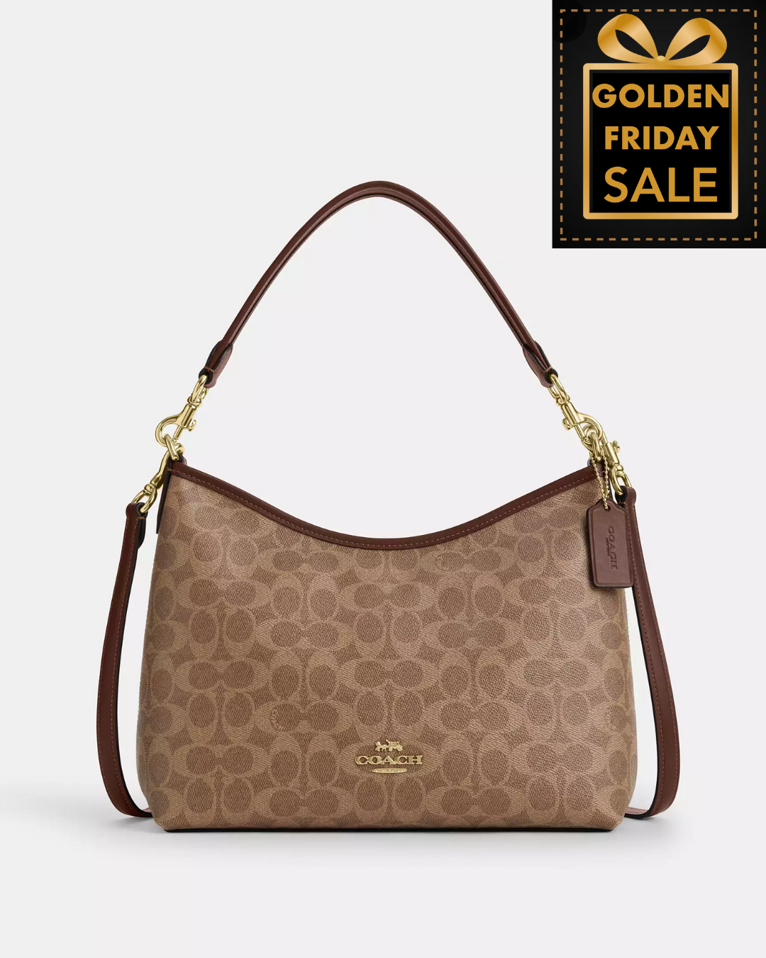 C.O.A.C.H Laurel Shoulder Bag In Signature Canvas