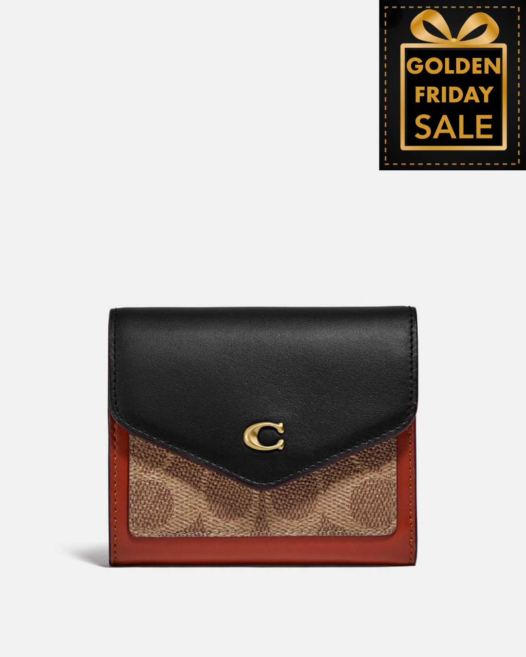 C.O.A.C.H Wyn Small Wallet In Colorblock Signature Canvas