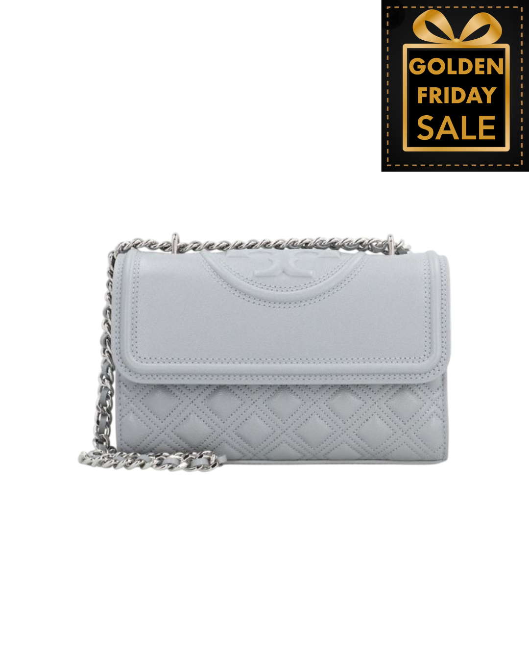 T.O.R.Y B.U.R.C.H FLEMING POLISHED-GRAIN CONVERTIBLE SHOULDER BAG