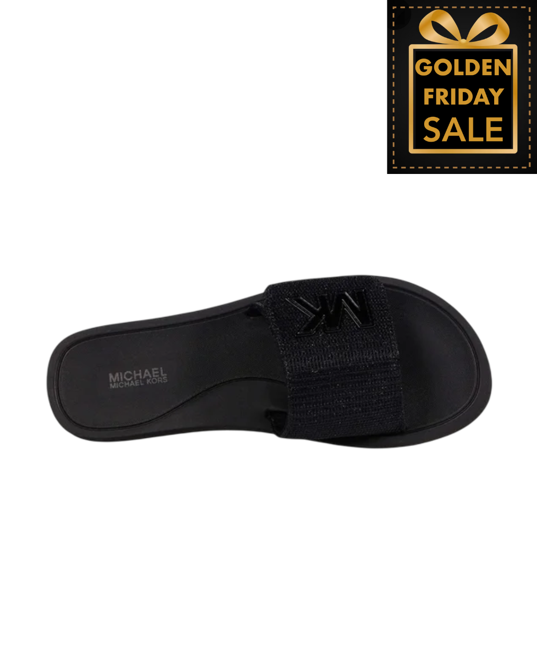 M.i.c.h.a.e.l K.o.r.s Logo Chain Mesh Slide