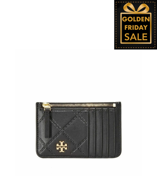 T.o.r.y B.u.r.c.h Georgia Zip Card Case Black