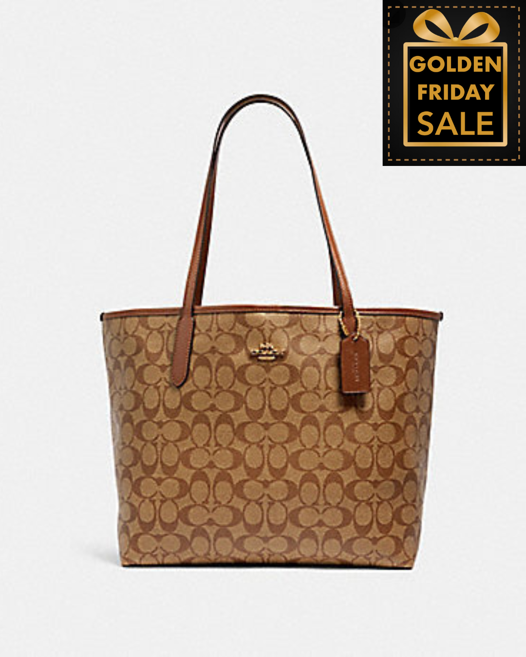 C.O.A.C.H Signature Canvas City Tote Bag