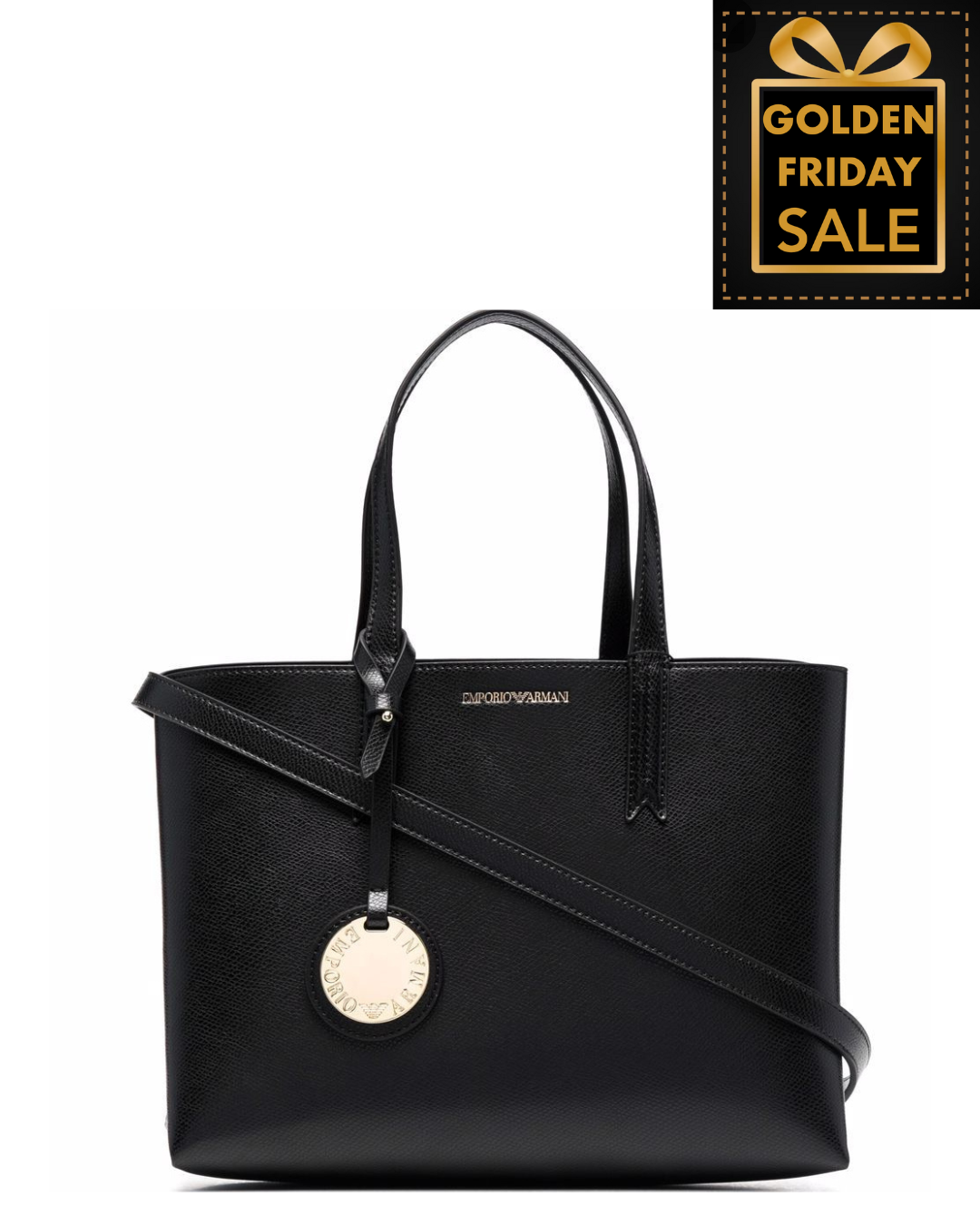 E.M.P.O.R.I.O A.R.M.A.N.I CHARM TOTE BAG