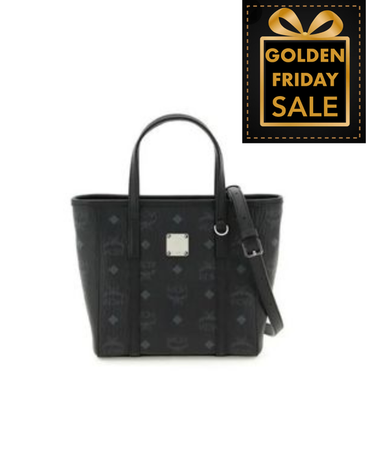 M.C.M AREN TOP-ZIP SHOPPER IN VISETOS HANDBAG