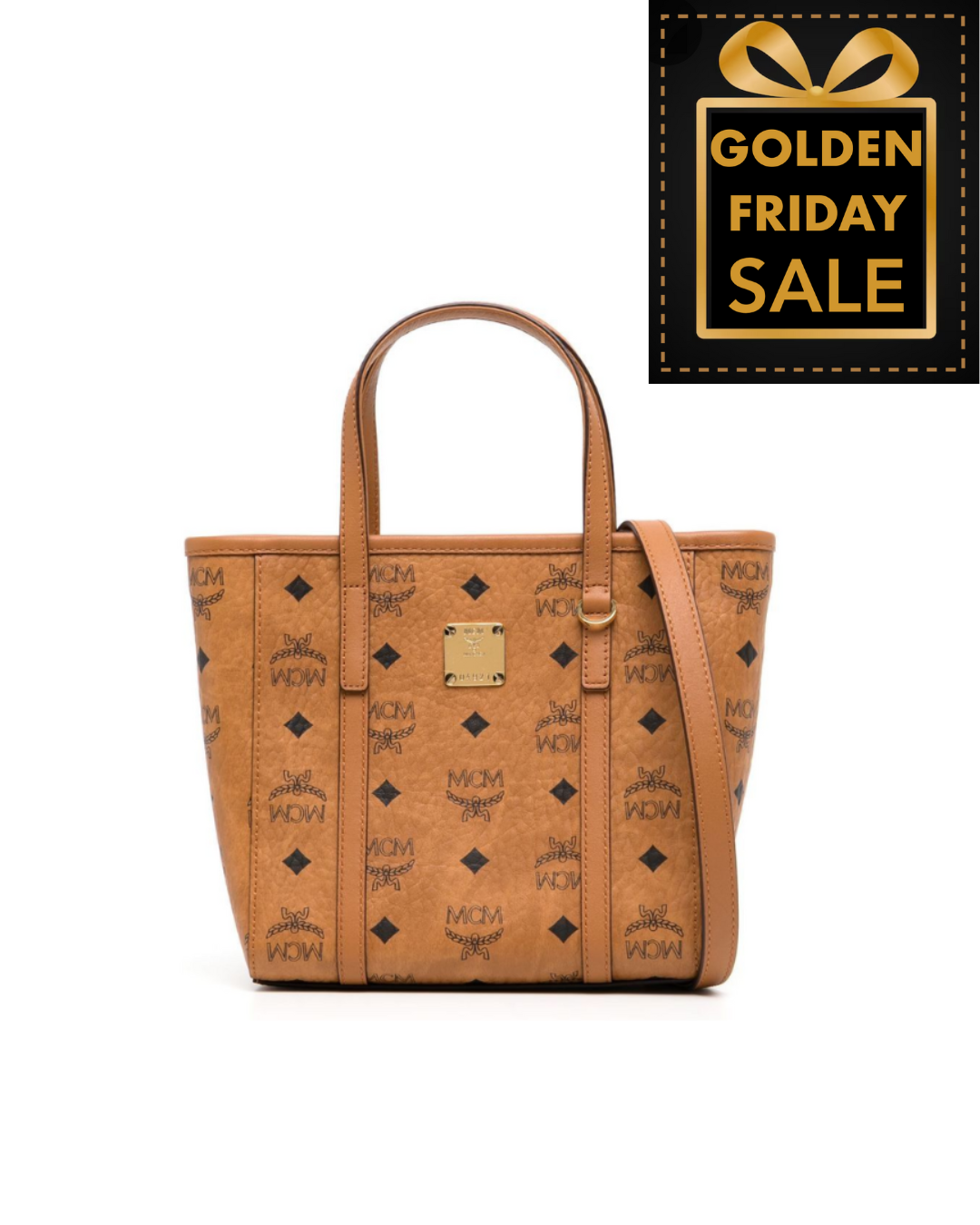 M.C.M AREN TOP-ZIP SHOPPER IN VISETOS HANDBAG