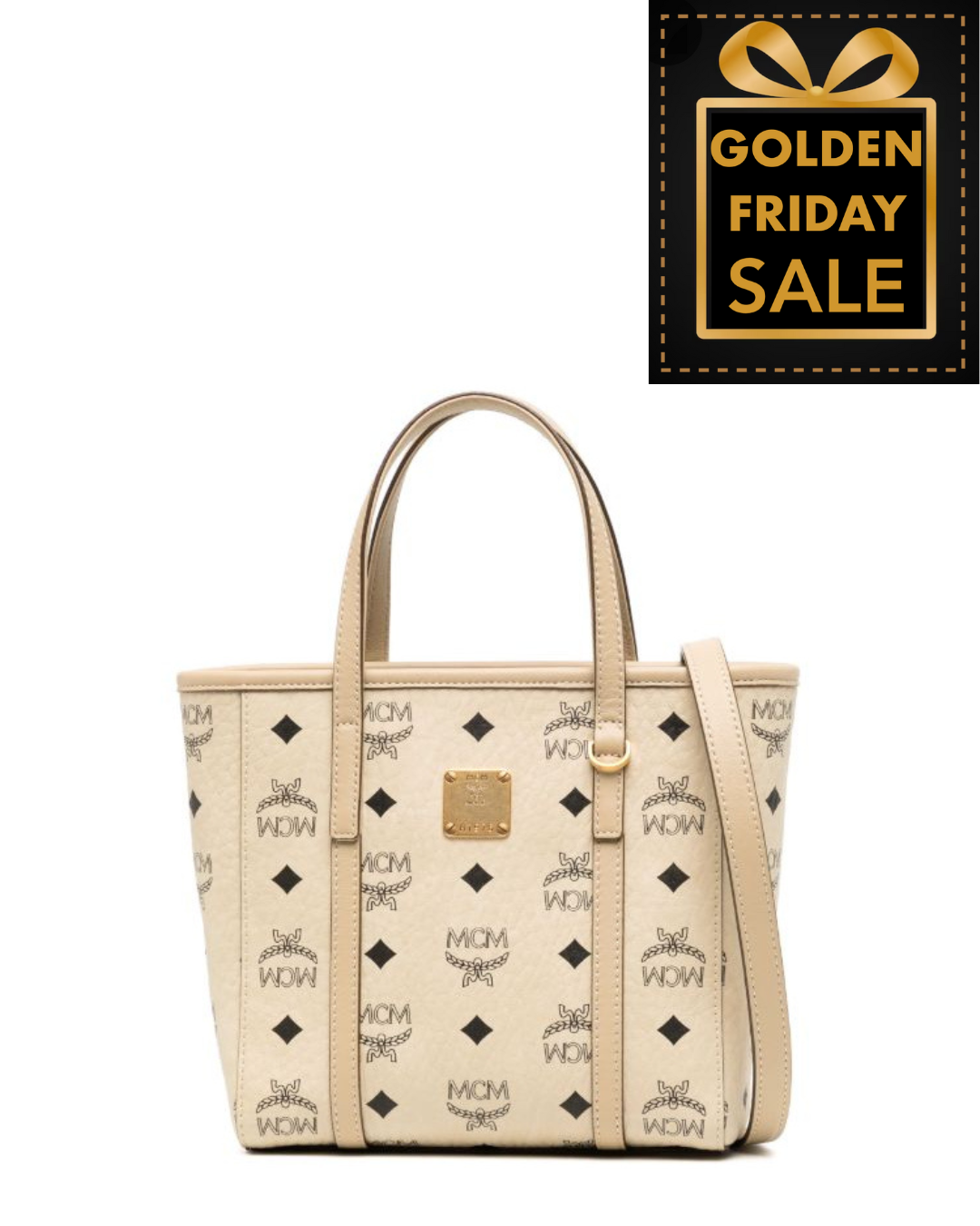 M.C.M AREN TOP-ZIP SHOPPER IN VISETOS HANDBAG