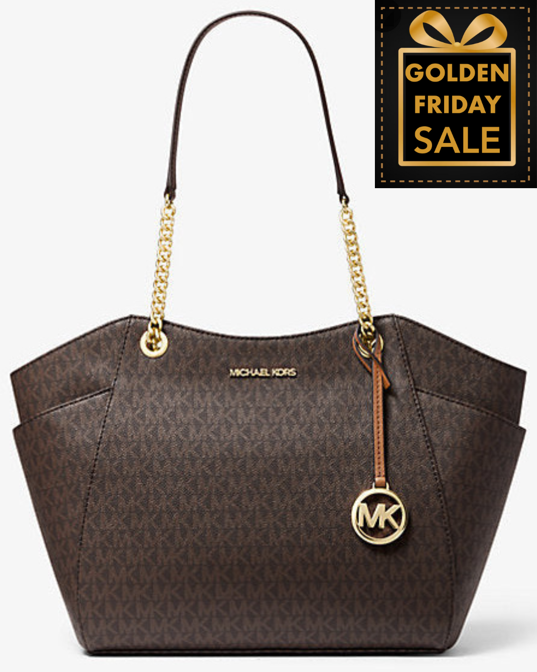 M.I.C.H.A.E.L K.O.R.S Large Chain Shoulder/Tote Bag