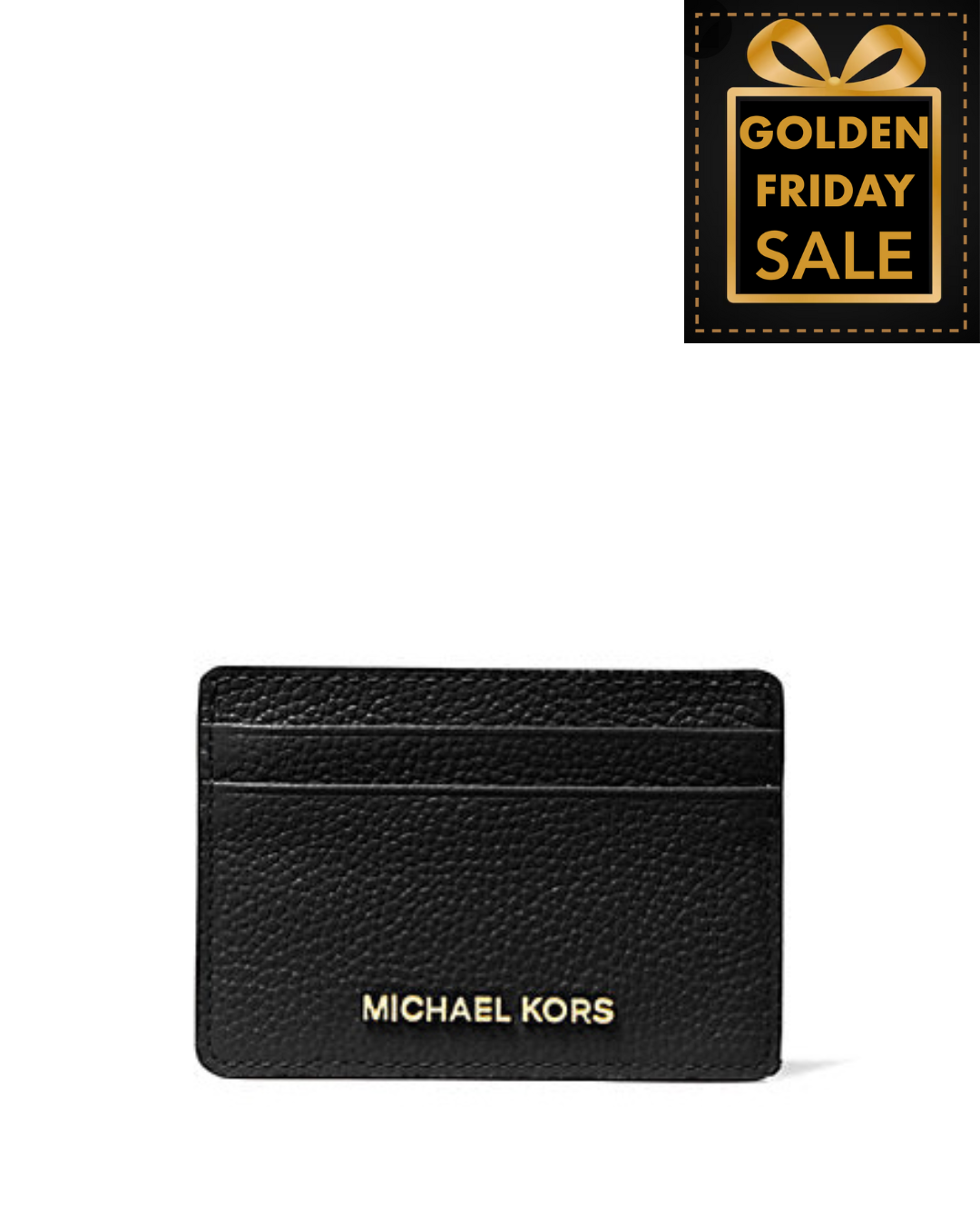 M.I.C.H.A.E.L K.O.R.S  Pebbled Leather Card Case