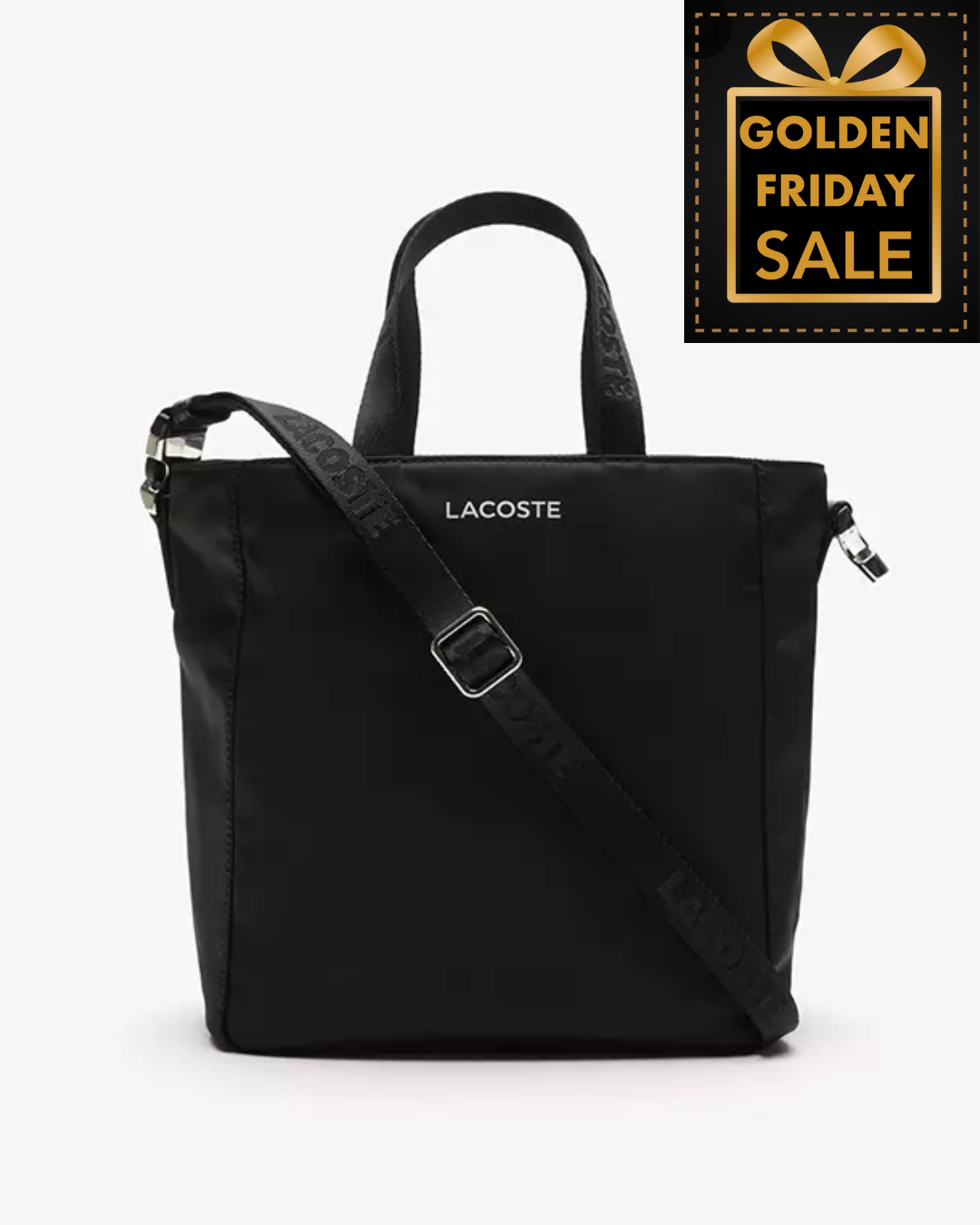 L.A.C.O.S.T.E  Active Nylon Vertical Pocket Tote Bag