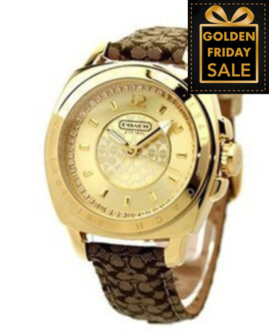 C.O.A.C.H Leather Strap Ladies Watch