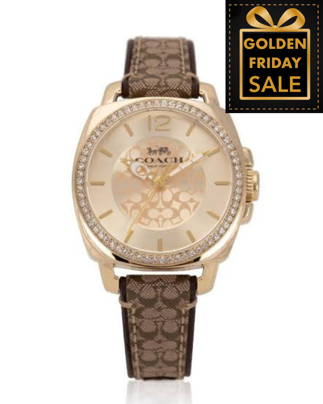 C.O.A.C.H Boyfriend Crystal Women's Watch