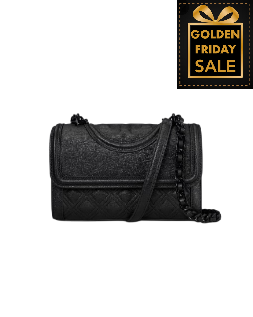 T.O.R.Y B.U.R.C.H FLEMING POLISHED-GRAIN CONVERTIBLE SHOULDER BAG