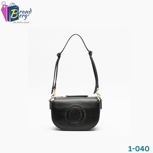 V.E.R.S.A.C.E. J.E.A.N.S. COUTURE CROSS ZIPPER BAG