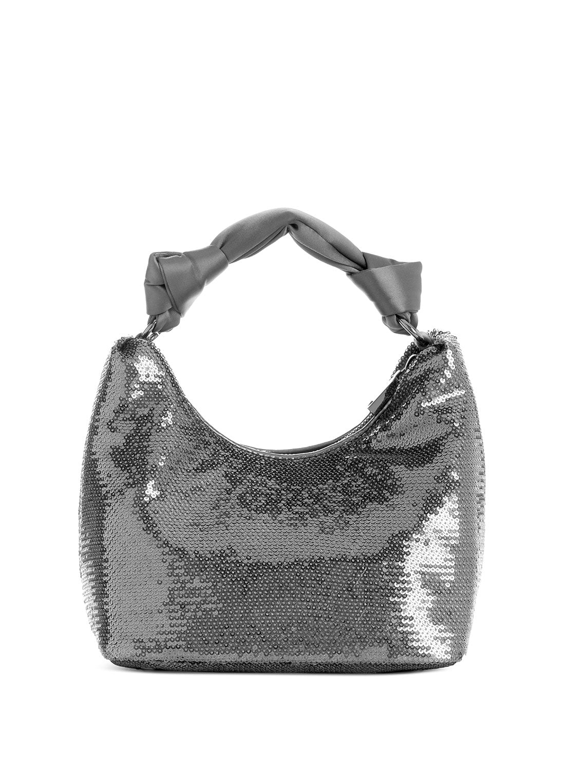 G.U.E.S.S Pewter Velina Sequin Hobo Bag