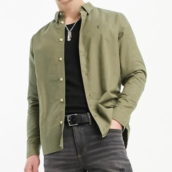 A.l.l.S.a.i.n.t.s HERMOSA RAMSKULL RELAXED FIT SHIRT Dusty Green