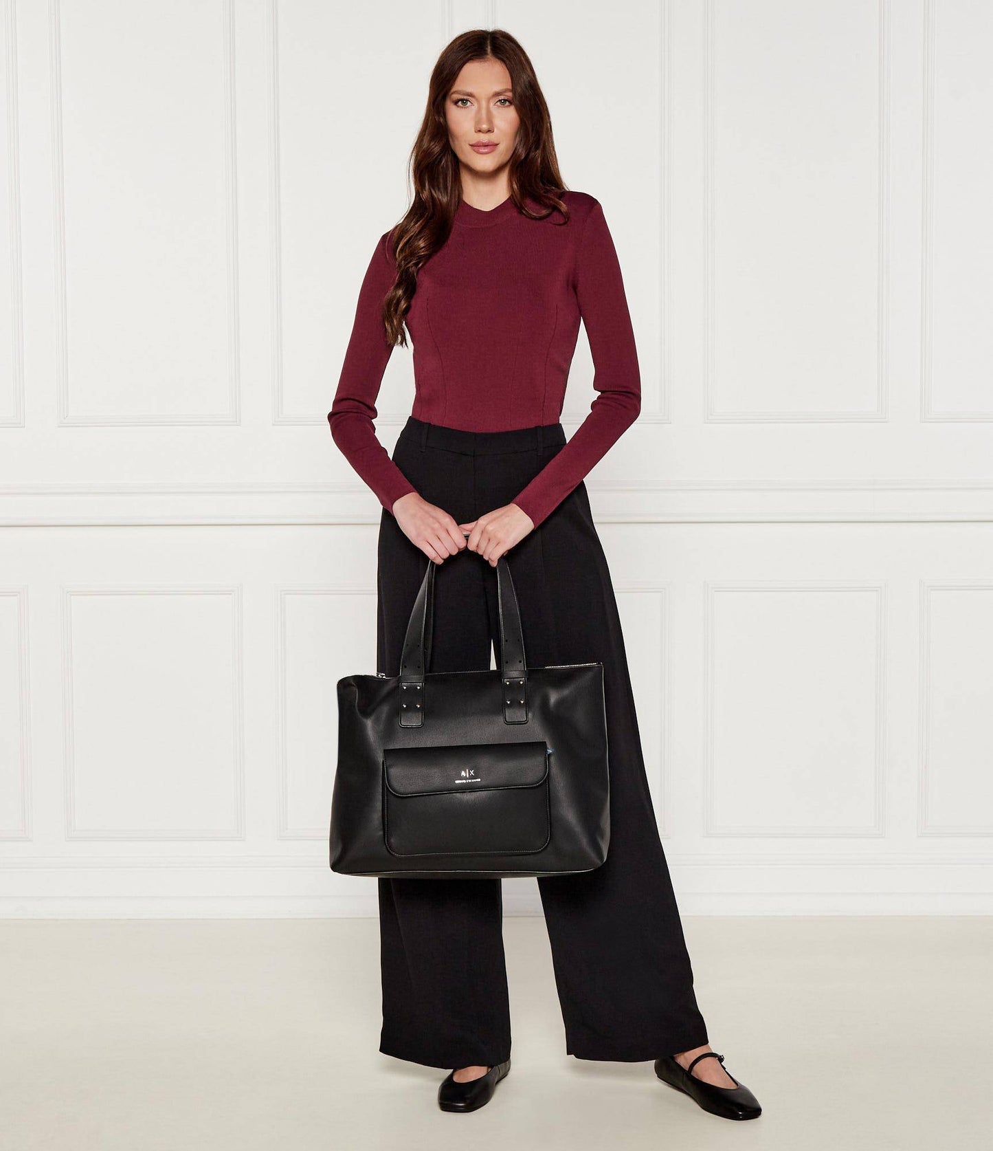 A.R.M.A.N.I E.X.C.H.A.N.G.E Handbag with external pocket