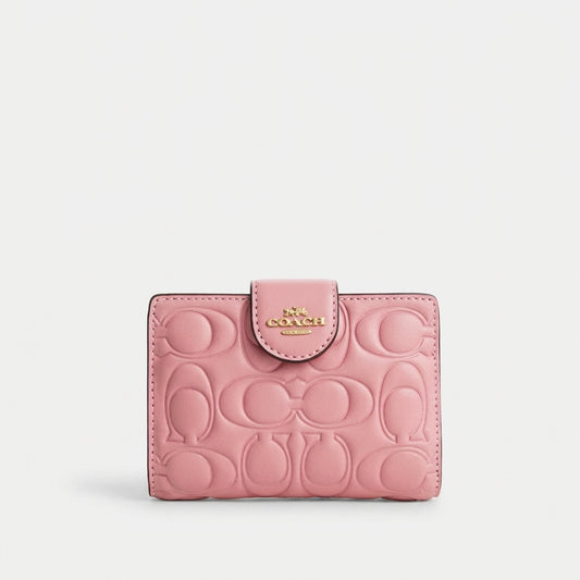 C.O.A.C.H Medium Corner Zip Wallet With Signature Leather