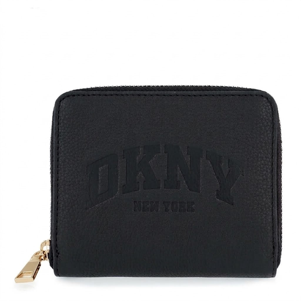 D.K.N.Y Hadlee Small Zip Around Wallet Black