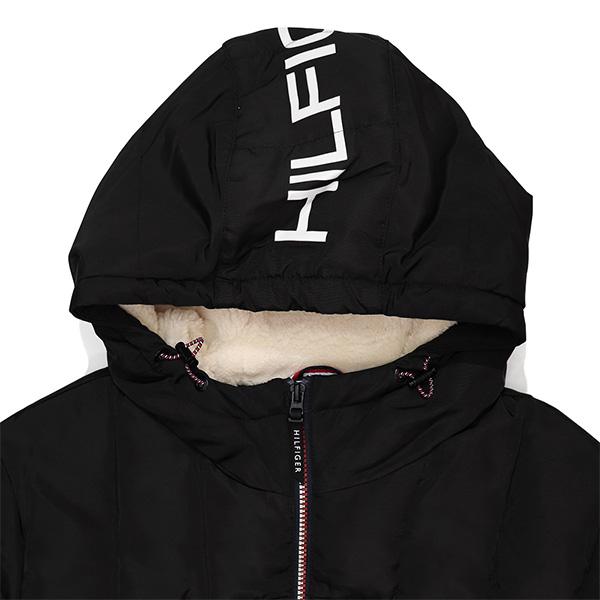 T.o.m.m.y H.i.l.f.i.g.e.r Men's Black Quilted Puffer Sherpa Hood Lined Jacket