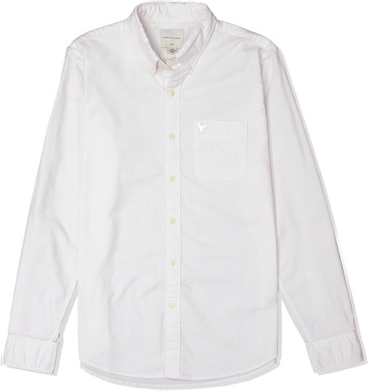 A.m.e.r-i.c.a.n. E.a.g.l.e. Everyday Oxford Button-Up Shirt (FLEX)White