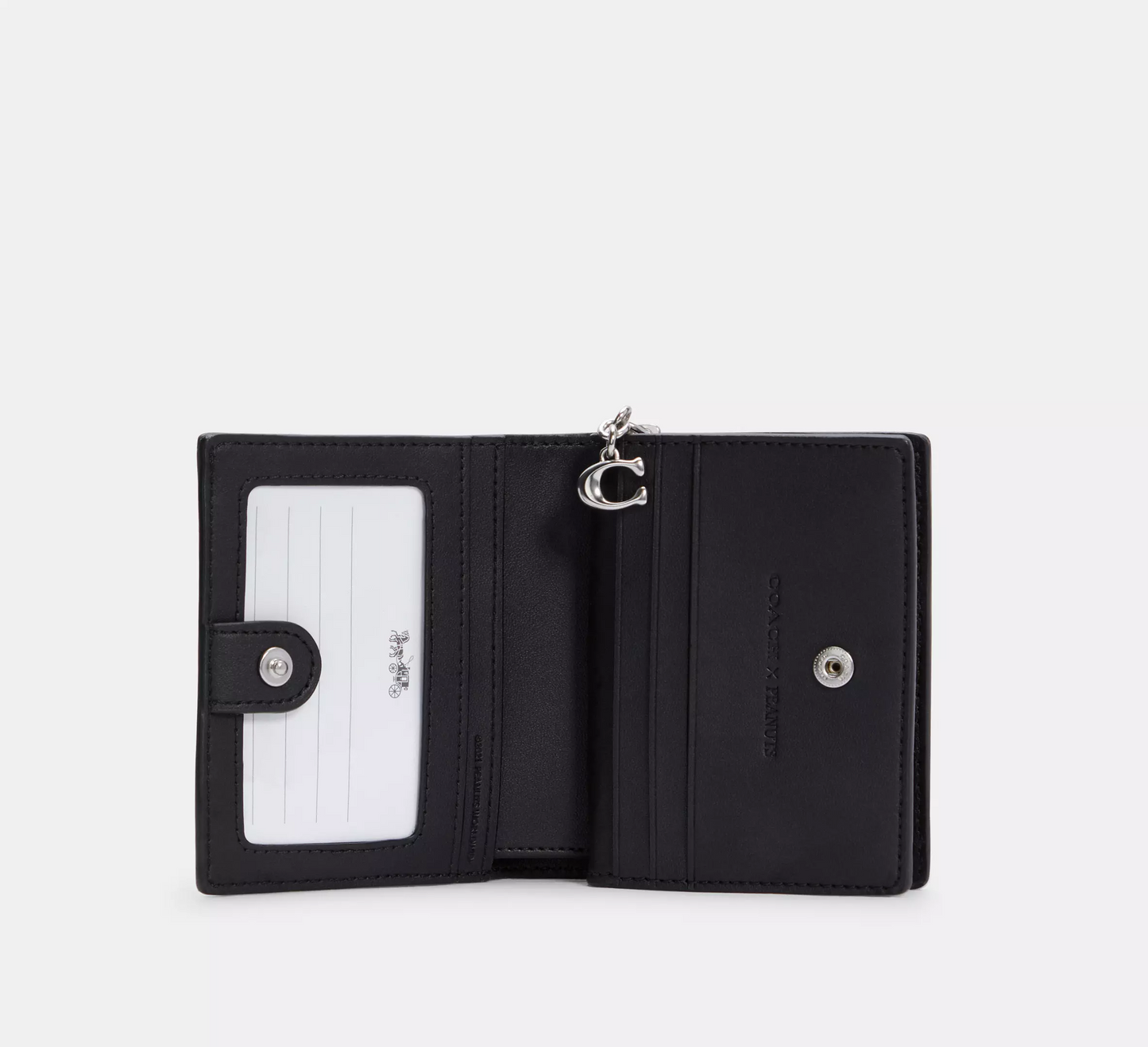 C.O.A.C.H X Peanuts Snap Wallet In Signature Canvas With Snoopy Print