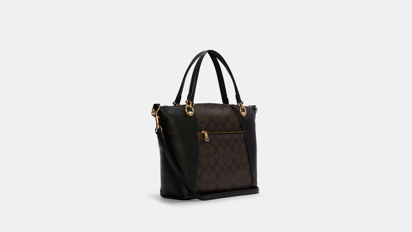 C.O.A.C.H.Kacey Satchel In Signature Canvas HANDBAG