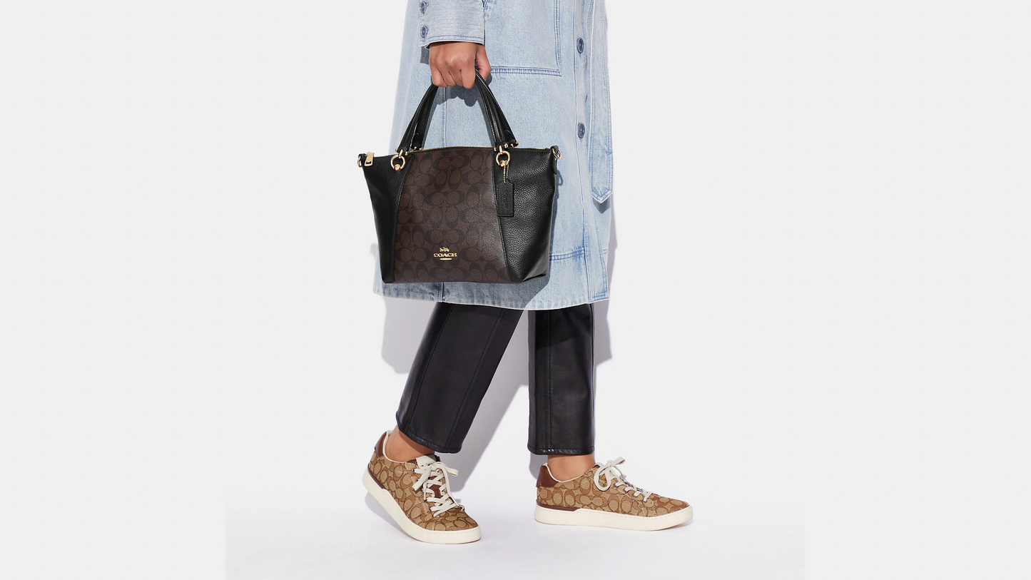C.O.A.C.H.Kacey Satchel In Signature Canvas HANDBAG
