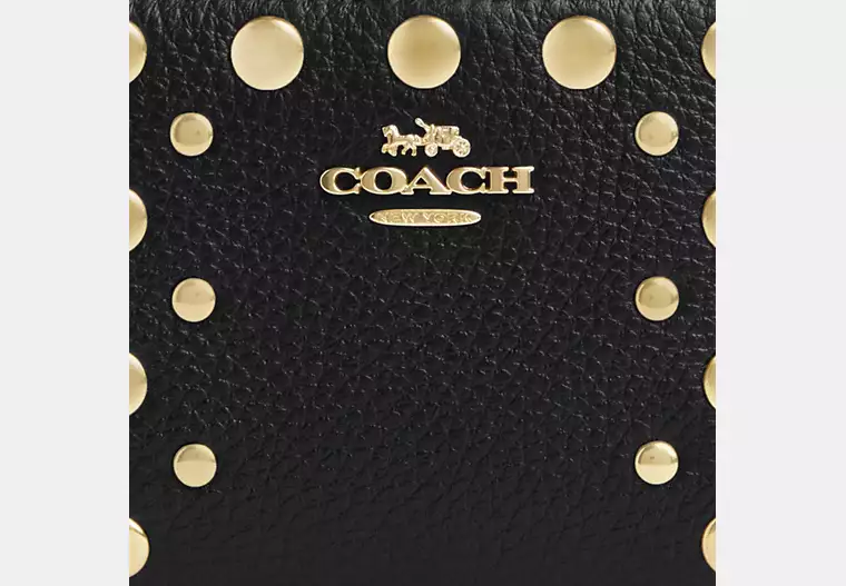 C.O.A.C.H Snap Wallet With Rivets