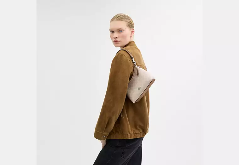 C.O.A.C.H Laurel Small Shoulder Bag In Signature Canvas