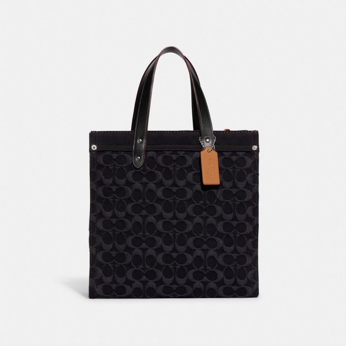 C.O.A.C.H. Field Tote In Signature Denim
