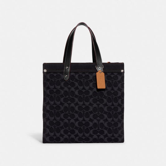 C.O.A.C.H. Field Tote In Signature Denim
