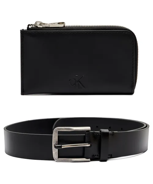 C.a.l.v.i.n K.l.e.i.n Jeans Wallet and belt set Gift Zip Coin Purse & Belt