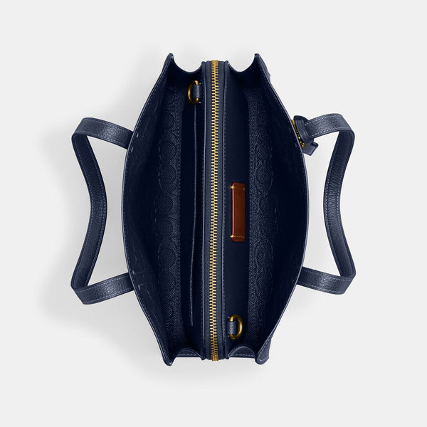 C.O.A.C.H 28 Carrier Bag in Leather with Coach Print