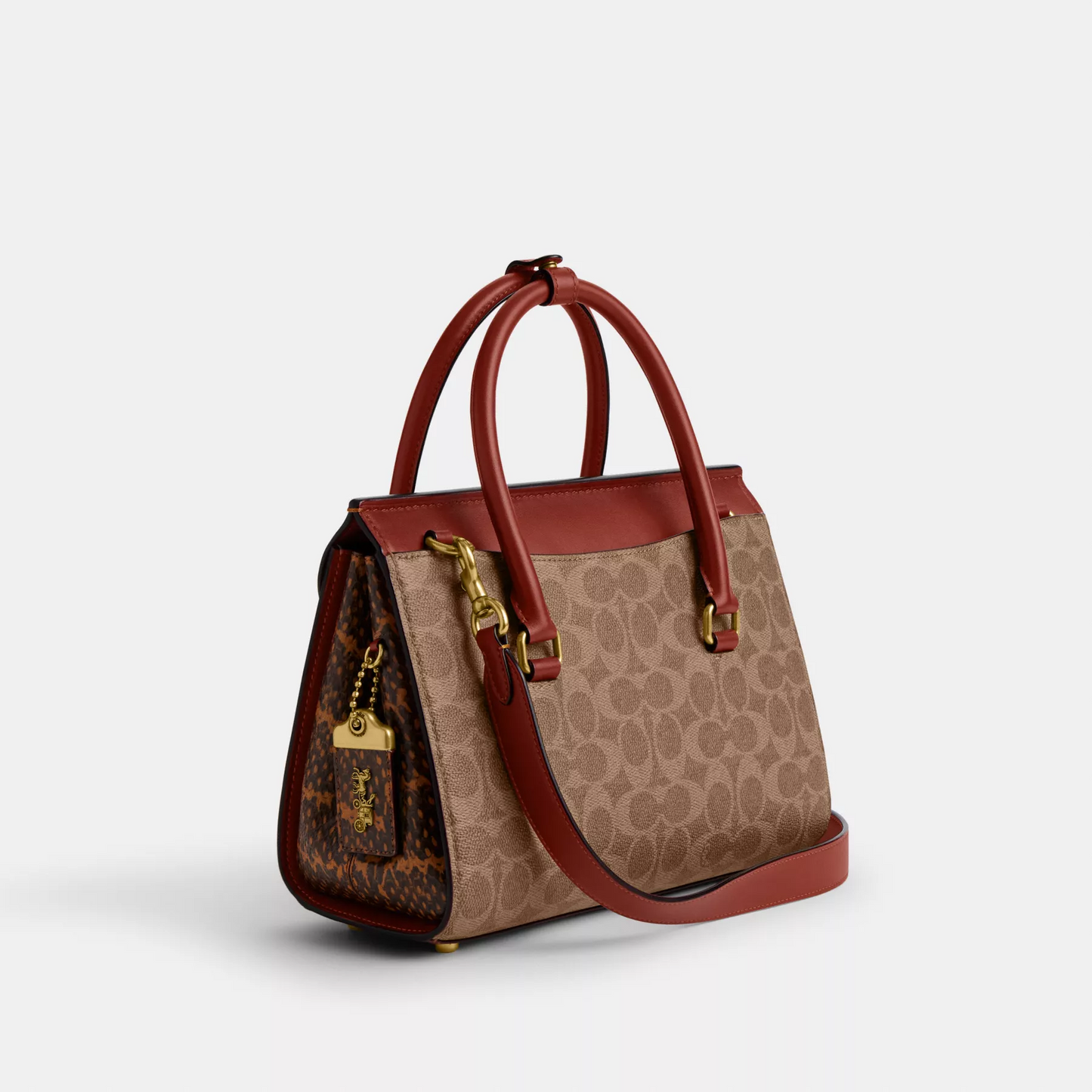 C.O.A.C.H Broome Carryall In Signature Canvas With Snakeskin Detail