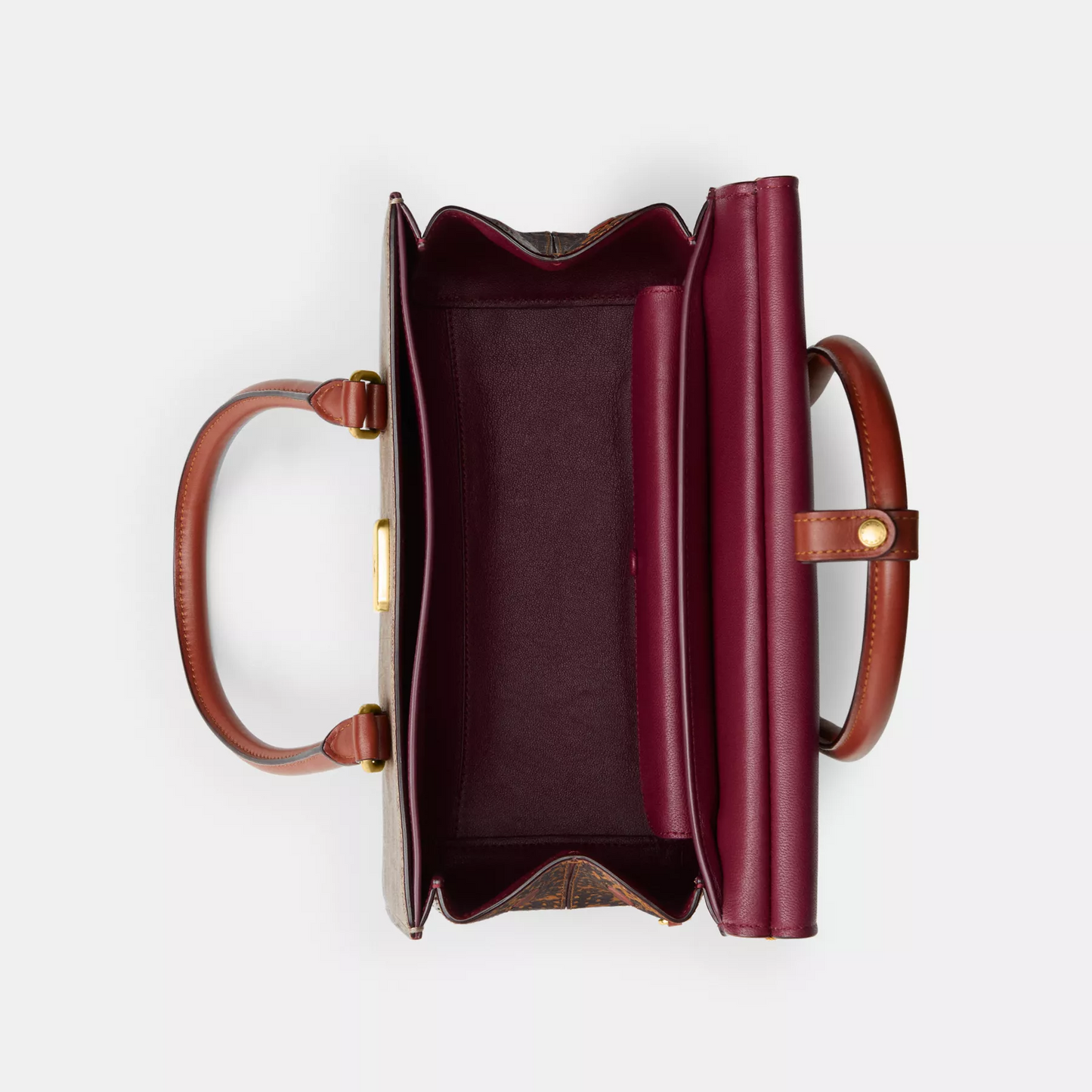 C.O.A.C.H Broome Carryall In Signature Canvas With Snakeskin Detail