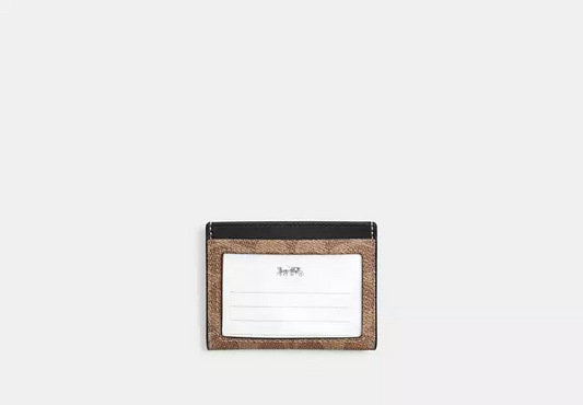 C.O.A.C.H Slim Id Card Case In Signature Canvas