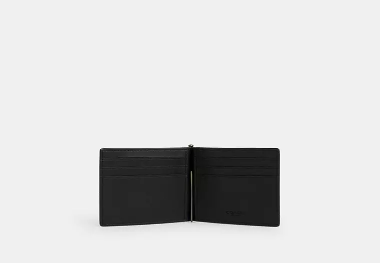 C.O.A.C.H  Slim Money Clip Billfold Wallet In